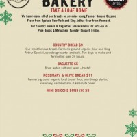 Holiday Menu Wood Stack