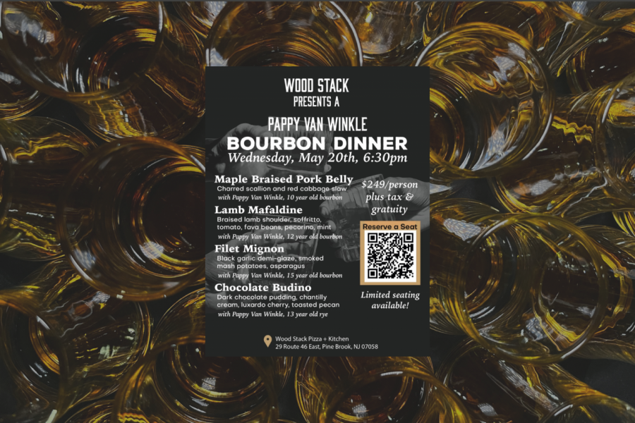 Vintage Barolo Wine Dinner Wood Stack