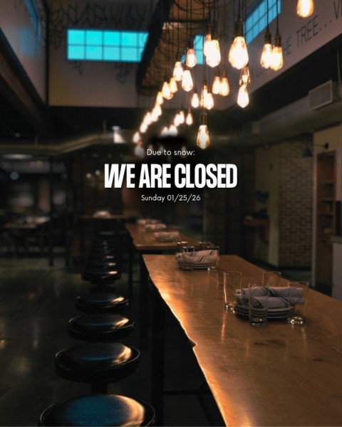 CLOSED FOR SNOW Wood Stack