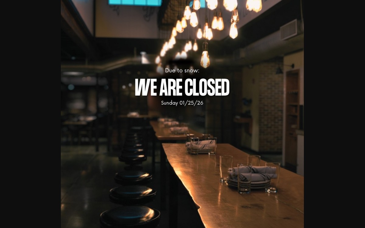 CLOSED FOR SNOW Wood Stack